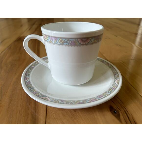 Centura "SHANGRI LA" Corning ~ Set of 4 ~ Cups & Saucers - Picture 2 of 9